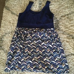 Torrid 2X mixed fabric dress